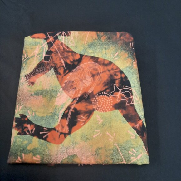 Nature Print Australian Made T-shirt Men's Size XL Red Black Tie Dye AOP Rare - Picture 8 of 8